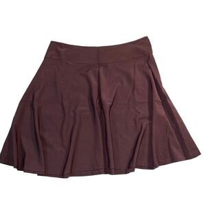 Chaps Womens Skirt A Line Midi Solid Brown Size 16